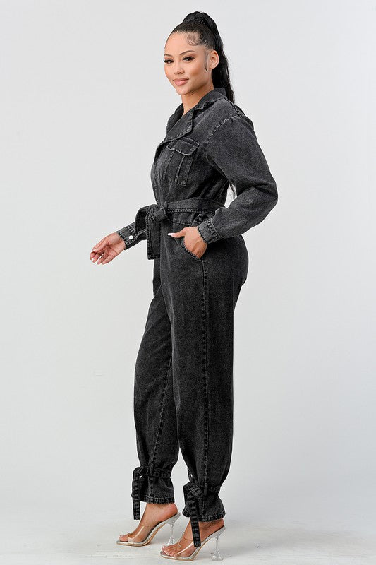 BLANCO DENIM JUMPSUIT