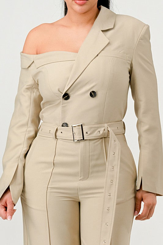 I’m Poised Trench Jumpsuit