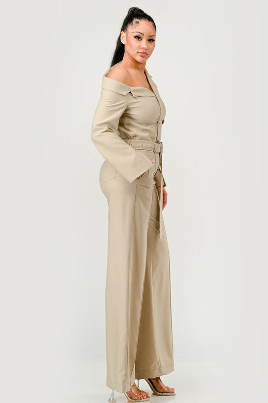 I’m Poised Trench Jumpsuit