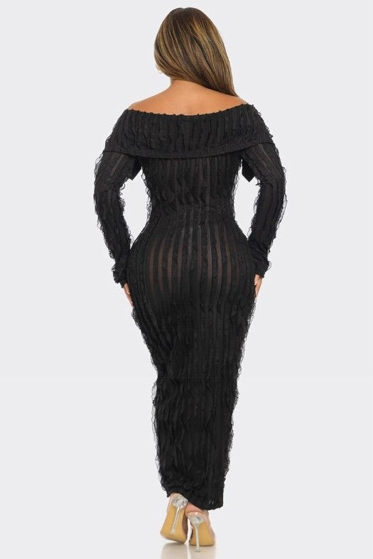 YOU GOT IT RUFFLE MAXI DRESS