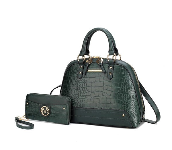 Croco Satchel by Mia K