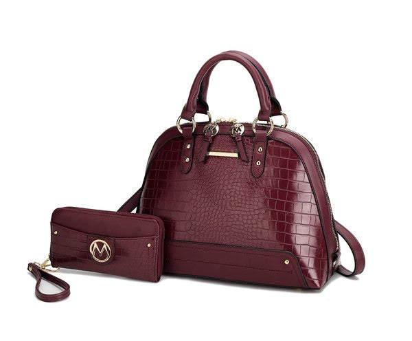 Croco Satchel by Mia K