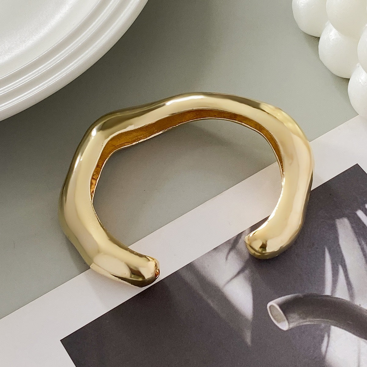 Wavy Bangle Bracelet