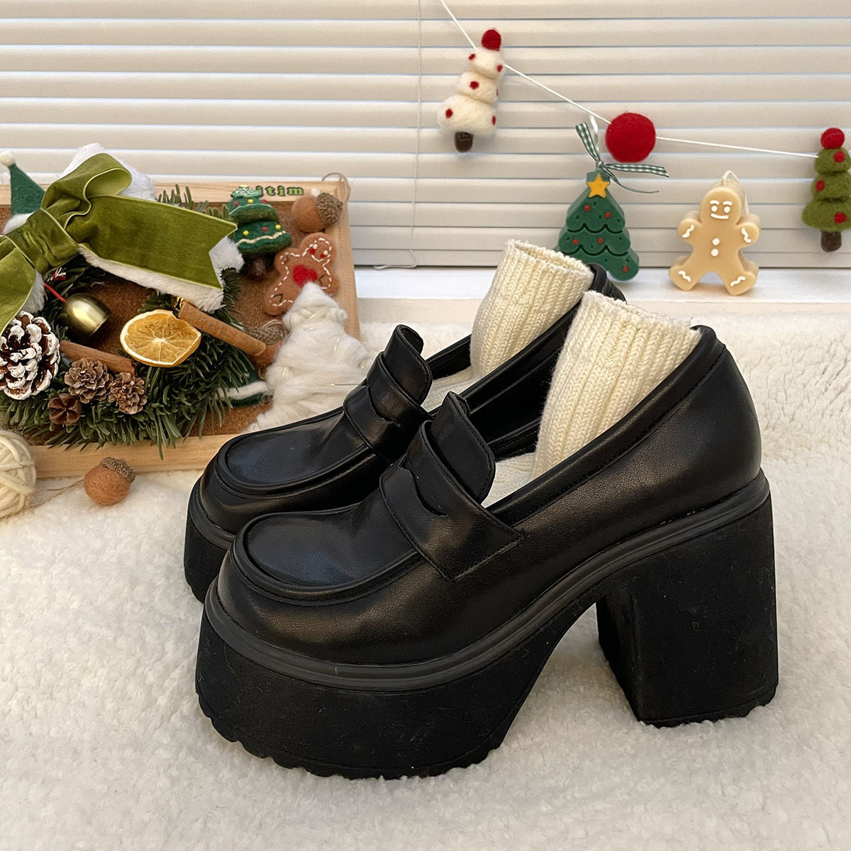 Mary Jane Heel Loafers