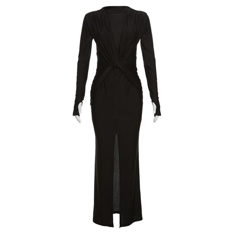 Don’t Cross Me Slit Dress