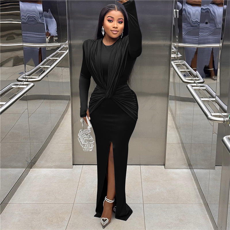 Don’t Cross Me Slit Dress