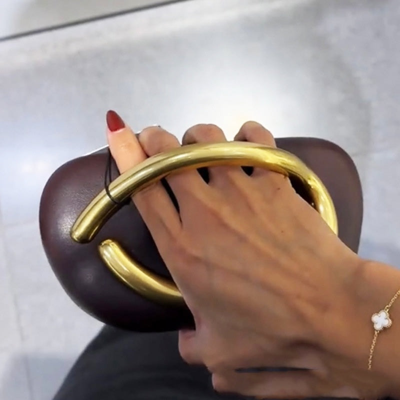 Round Box Clutch Bag