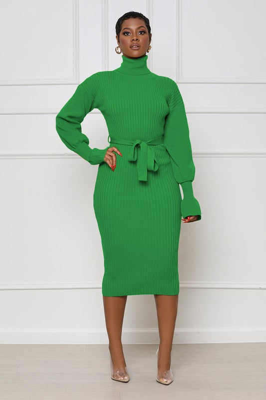 Key Lime Sweater Dress