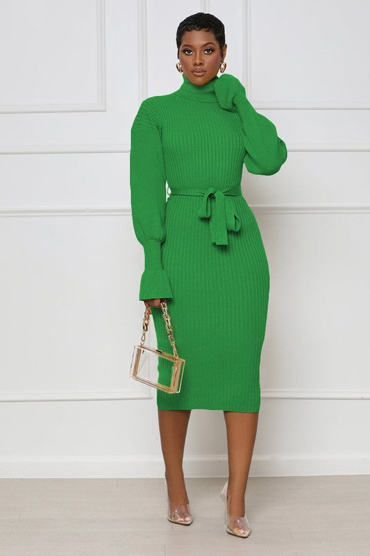 Key Lime Sweater Dress