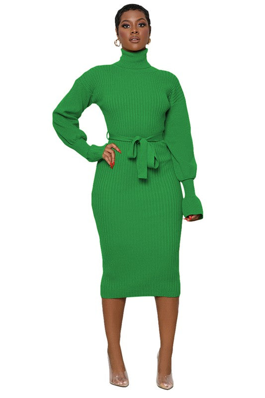 Key Lime Sweater Dress