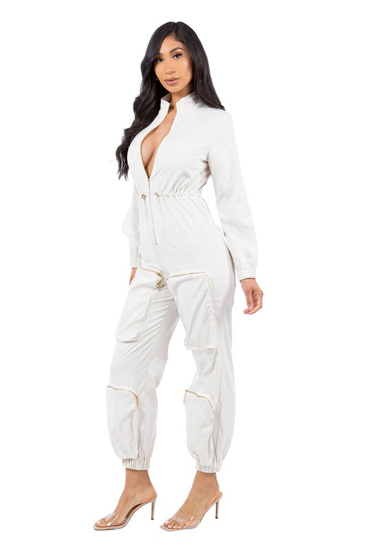 TOO CHILL CARGO JUMPSUIT