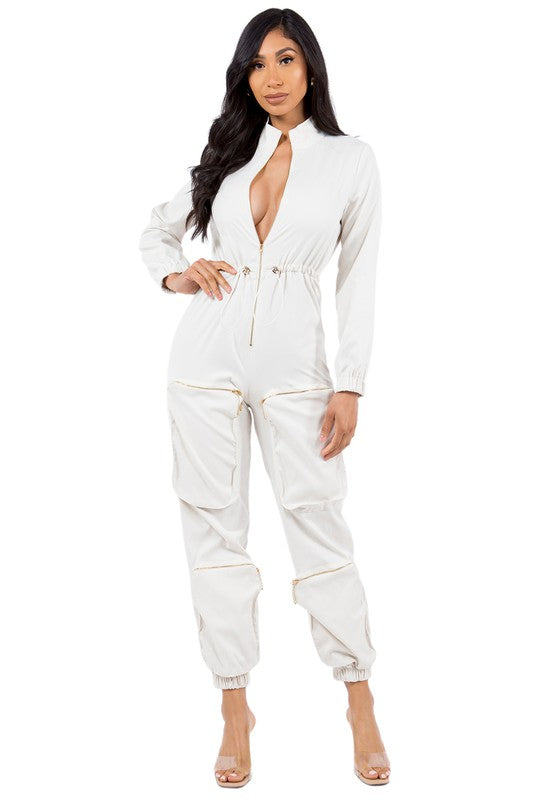 TOO CHILL CARGO JUMPSUIT