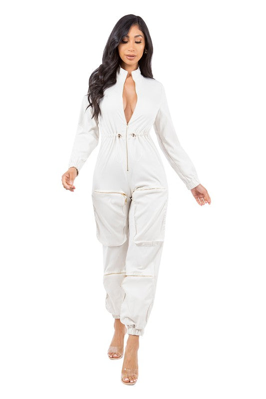 TOO CHILL CARGO JUMPSUIT