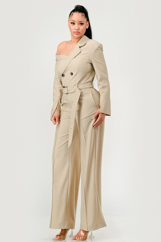 I’m Poised Trench Jumpsuit