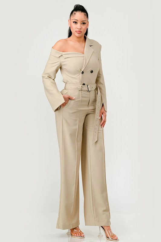 I’m Poised Trench Jumpsuit