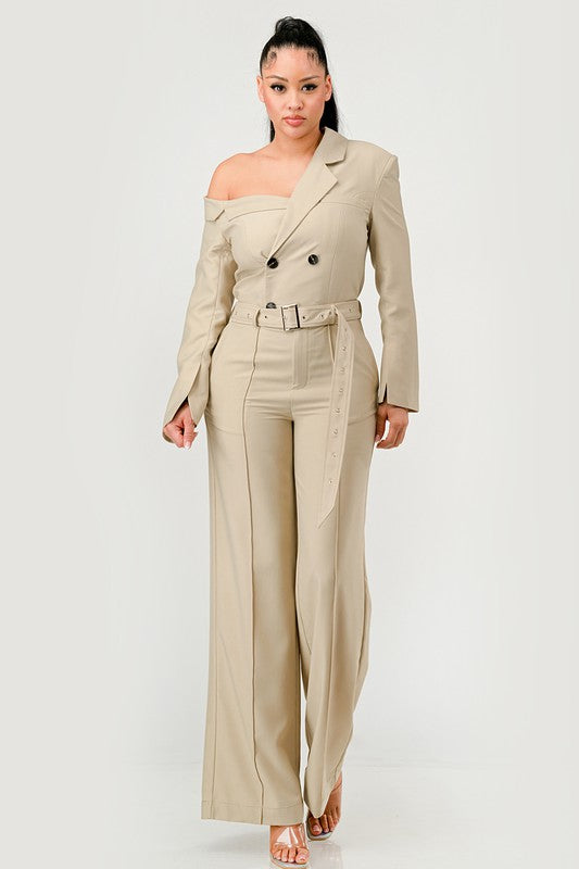 I’m Poised Trench Jumpsuit