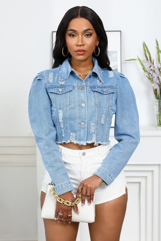 TOO SHORT DENIM JACKET