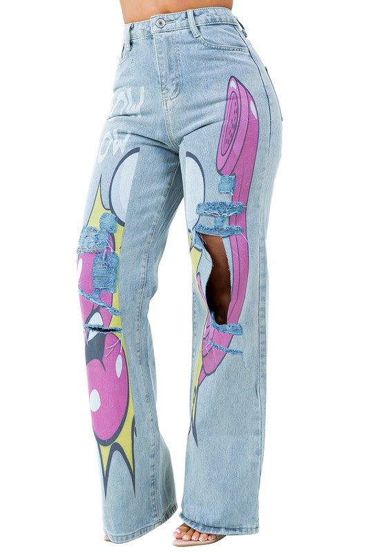 Tooned Out Denim Jeans