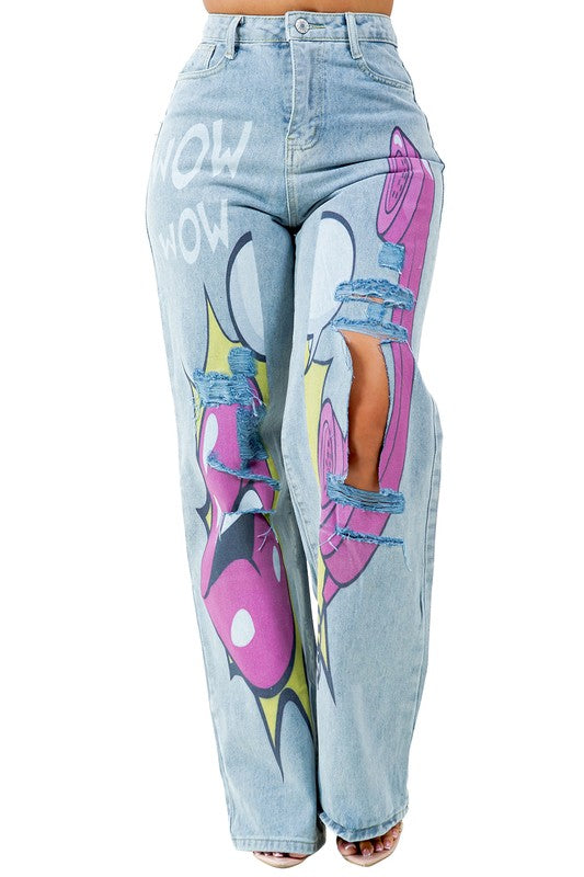 Tooned Out Denim Jeans