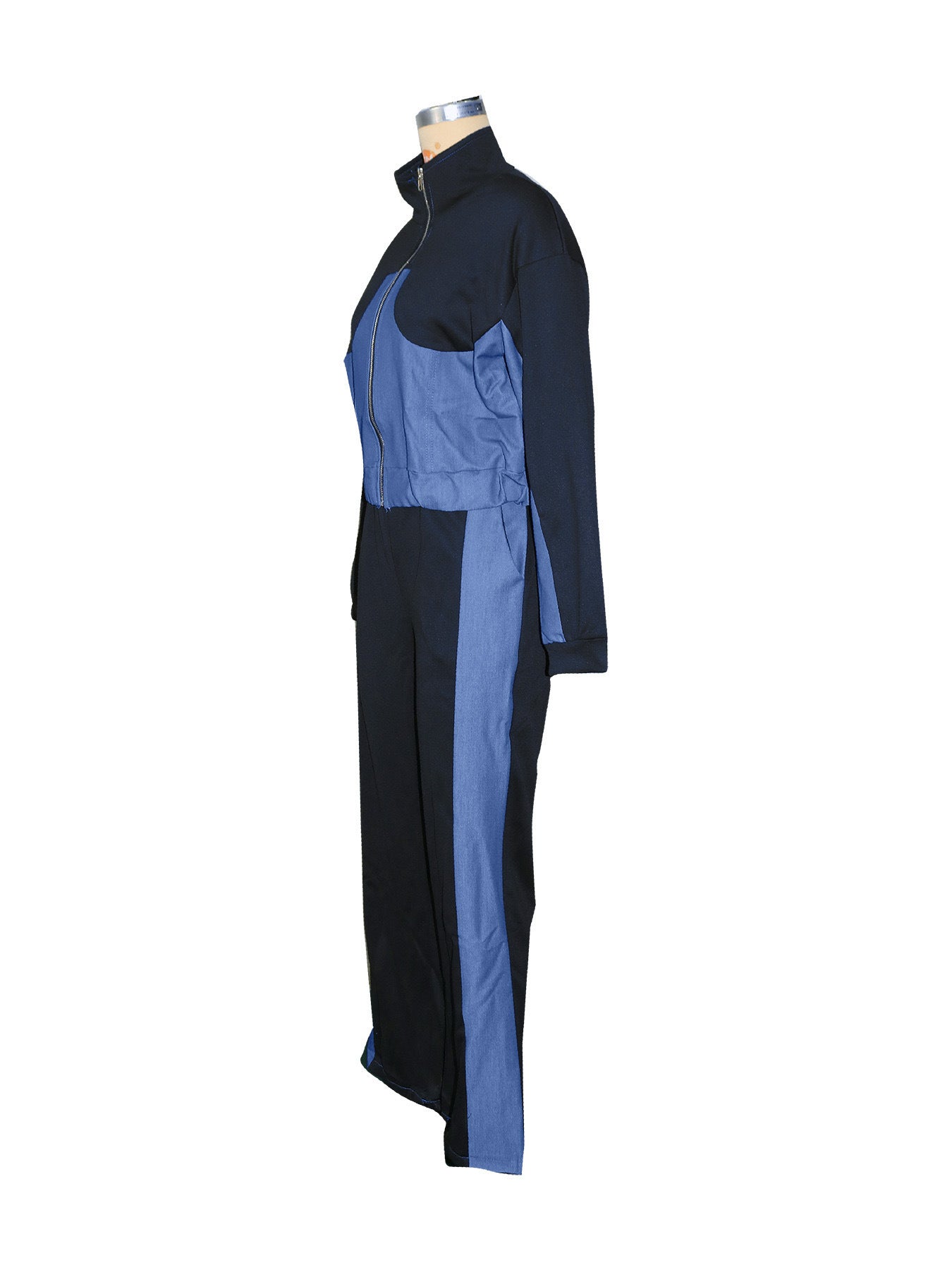 New Women's Clothing Denim Stitching Suit