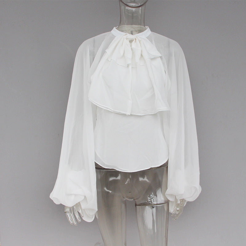 Sheered Flare Shirt