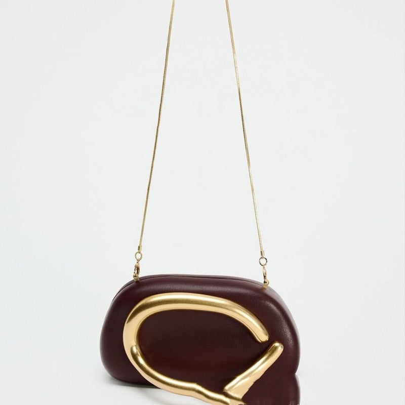 Round Box Clutch Bag