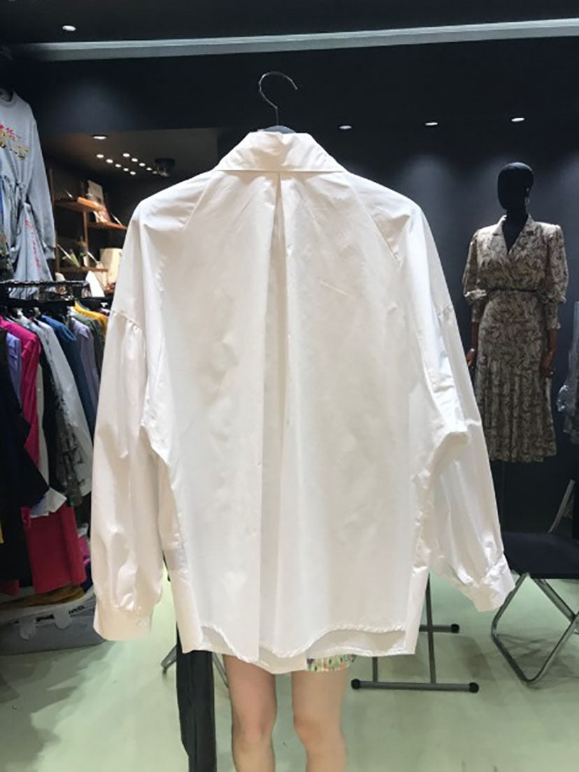 Long-Sleeved Lapel Shirt